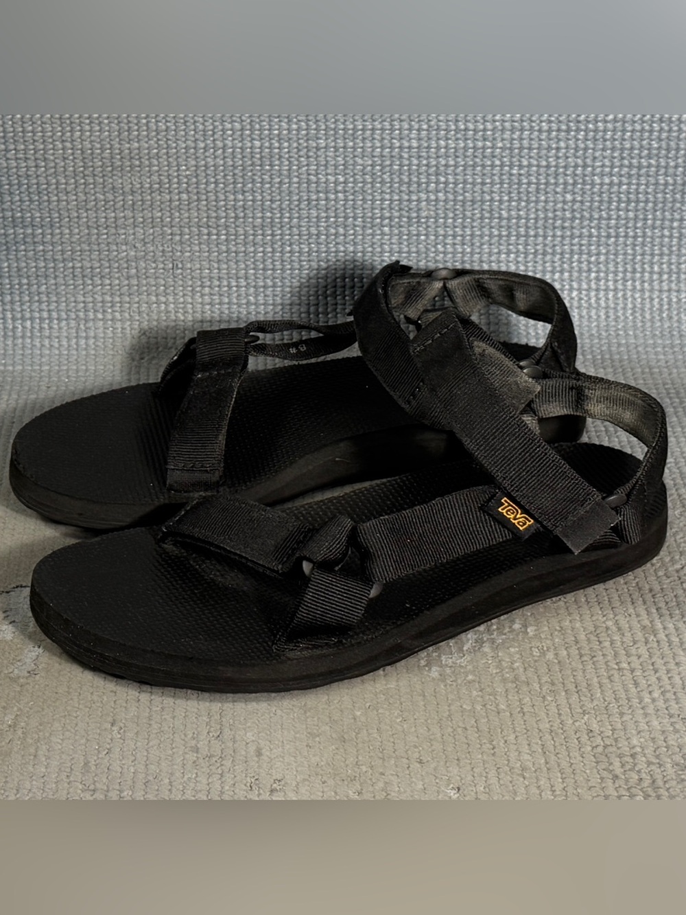 Teva Strappy Nylon Original Universal Urban Women’s Sandals Black Size 8 - Picture 1 of 9